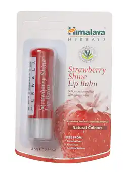 De Online Drogist Himalaya herbals lipbalm strawberry shine 1st aanbieding