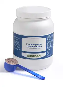 De Online Drogist Bonusan proteinepoeder chocolade plus 750gr aanbieding