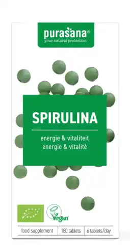 De Online Drogist Purasana spirulina tabletten 180tb aanbieding