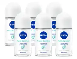 De Online Drogist Nivea fresh comfort roll-on voordeelverpakking 6x50ml aanbieding