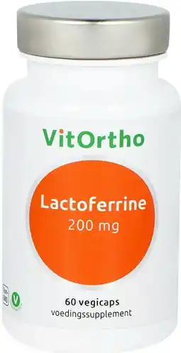 De Online Drogist Vitortho lactoferrine vegicaps 200mg 60vcp aanbieding