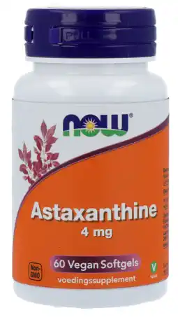 De Online Drogist Vitortho astaxanthine 4 mg vegan softgels 60sg aanbieding