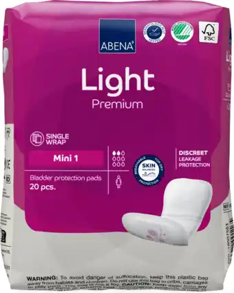 De Online Drogist Abena light premium mini 1 inlegverband 20st aanbieding