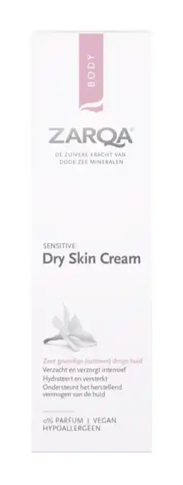 De Online Drogist Zarqa dry skin cream sensitive 200ml aanbieding