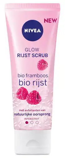 De Online Drogist Nivea glow rijst scrub droge huid 75ml aanbieding