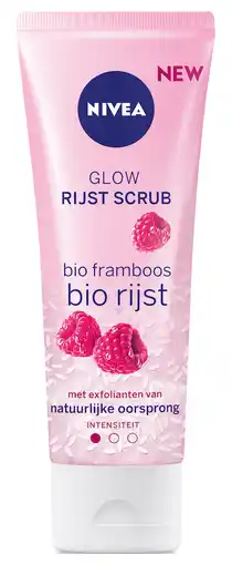 De Online Drogist Nivea glow rijst scrub droge huid 75ml aanbieding