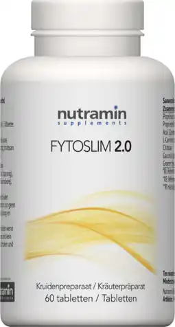De Online Drogist Nutramin fytoslim 2.0 tabletten 60tb aanbieding