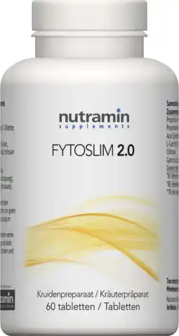 De Online Drogist Nutramin fytoslim 2.0 tabletten 60tb aanbieding