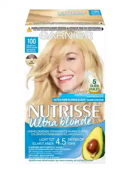 De Online Drogist Garnier nutrisse ultra blonde permanente haarverf 100 extra licht blond 1st aanbieding