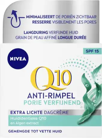 De Online Drogist Nivea q10 power anti-rimpel + porie verfijnende dagcrème 50ml aanbieding