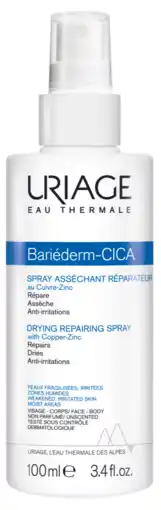 De Online Drogist Uriage bariéderm drying repairing cica spray 100ml aanbieding