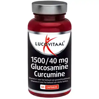 De Online Drogist Lucovitaal glucosamine curcumine 1500/40mg capsules 60cp aanbieding