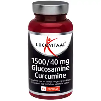 De Online Drogist Lucovitaal glucosamine curcumine 1500/40mg capsules 60cp aanbieding