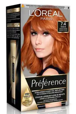 De Online Drogist L'oréal paris preference 7.40 mango intens koperblond 174ml aanbieding