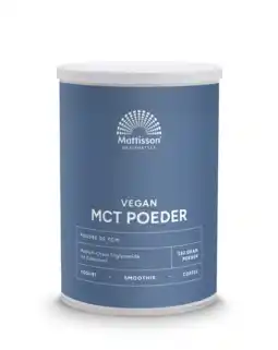 De Online Drogist Mattisson healthstyle vegan mct poeder coconut pure 330gr aanbieding