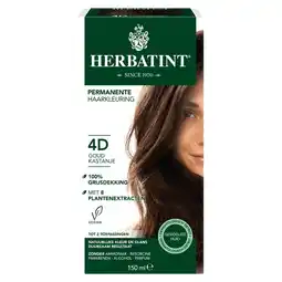 De Online Drogist Herbatint haarverf gel - 4d goud kastanje 150ml aanbieding