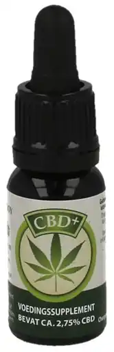 De Online Drogist Jacob hooy cbd+ olie 2.75% 10ml aanbieding