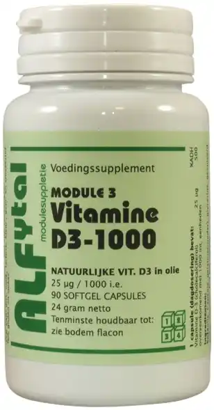 De Online Drogist Alfytal vitamine d3 1000iu capsules 90sg aanbieding