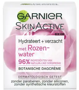 De Online Drogist Garnier skinactive face botanische dagcrème met rozenwater 50ml aanbieding