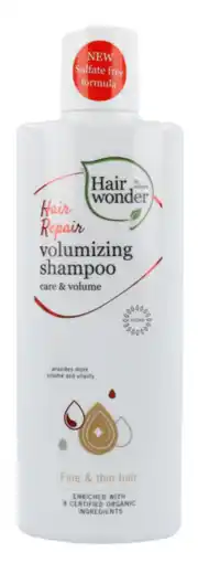 De Online Drogist Hairwonder hair repair volumizing shampoo 200ml aanbieding