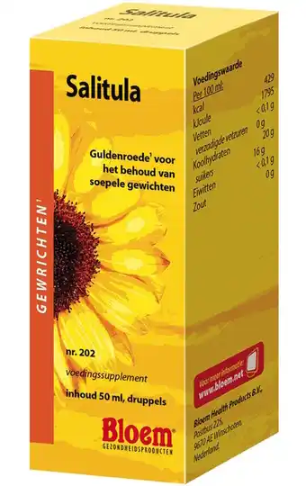 De Online Drogist Bloem salitula druppels 50ml aanbieding