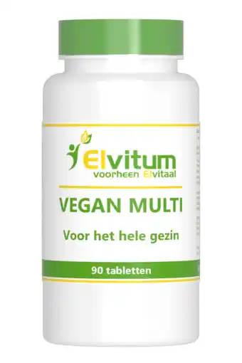 De Online Drogist Elvitum vegan multi tabletten 90tb aanbieding