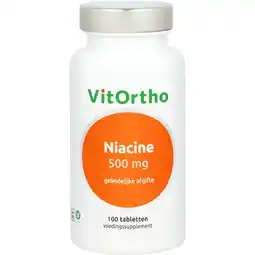 De Online Drogist Vitortho niacine tabletten 500mg 100tb aanbieding