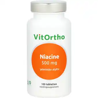 De Online Drogist Vitortho niacine tabletten 500mg 100tb aanbieding