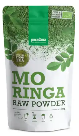 De Online Drogist Purasana moringa raw powder 200gr aanbieding