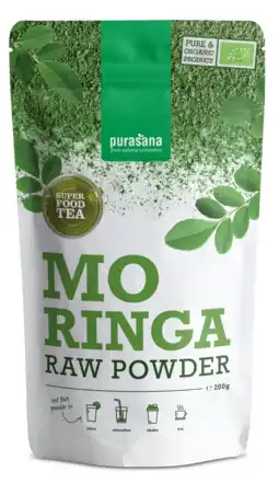 De Online Drogist Purasana moringa raw powder 200gr aanbieding