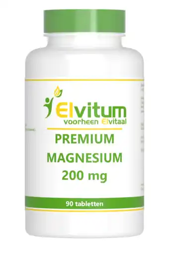 De Online Drogist Elvitum premium magnesium 200mg tabletten 90tb aanbieding