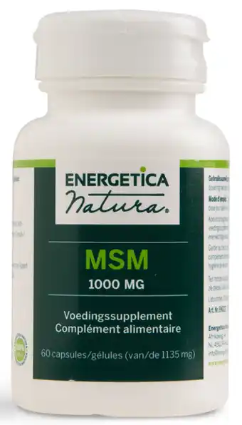 De Online Drogist Energetica natura msm 1000mg capsules 60cp aanbieding