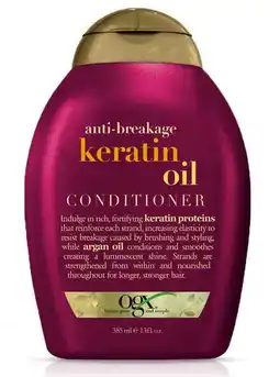 De Online Drogist Ogx conditioner anti breakage keratine 385ml aanbieding