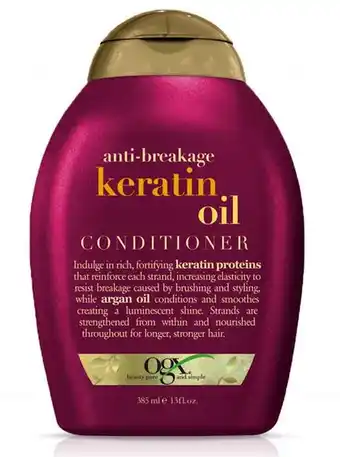 De Online Drogist Ogx conditioner anti breakage keratine 385ml aanbieding