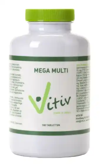 De Online Drogist Vitiv mega multi tabletten 180tb aanbieding