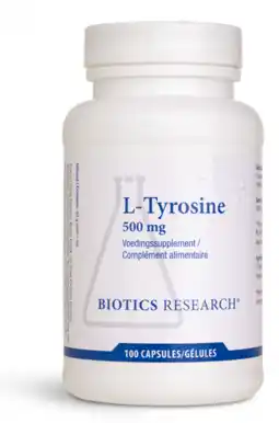 De Online Drogist Biotics l-tyrosine 500mg capsules 100cp aanbieding