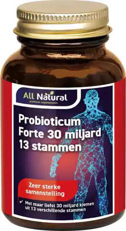 De Online Drogist All natural probioticum forte 30 miljard 13 stammen capsules 30vcp aanbieding