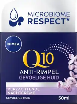 De Online Drogist Nivea q10 power anti-rimpel + verzachtende nachtcrème 50ml aanbieding