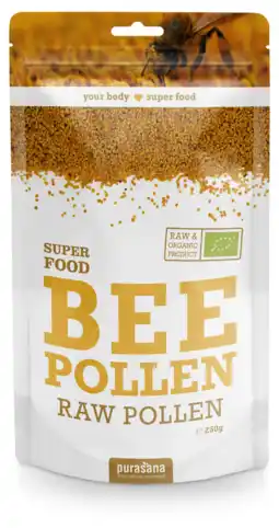 De Online Drogist Purasana bee pollen raw pollen 250gr aanbieding