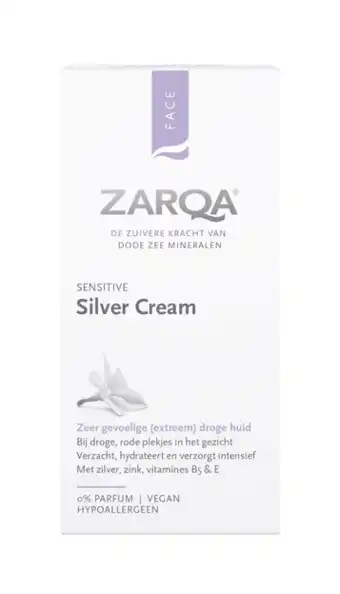 De Online Drogist Zarqa silver cream sensitive 30ml aanbieding
