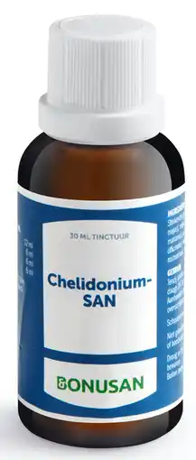 De Online Drogist Bonusan chelidonium-san tinctuur 30ml aanbieding