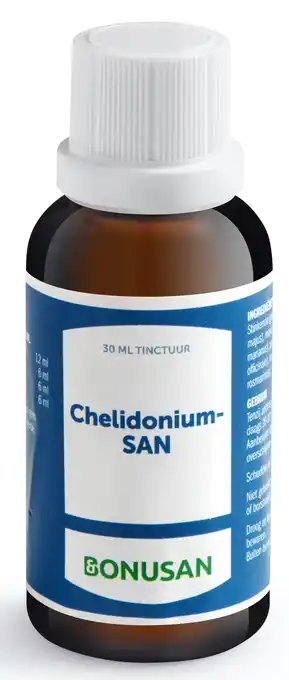 De Online Drogist Bonusan chelidonium-san tinctuur 30ml aanbieding