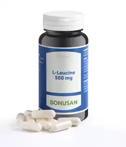 De Online Drogist Bonusan l-leucine 500mg capsules 60cp aanbieding