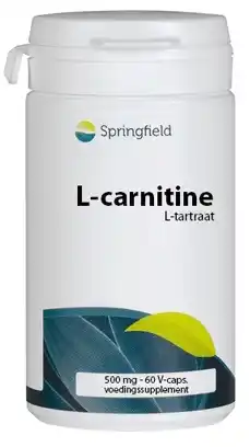 De Online Drogist Springfield l-carnitine 500mg capsules 60cp aanbieding