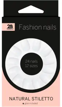 De Online Drogist 2b nails natural stiletto 24st aanbieding