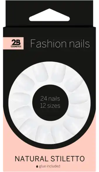 De Online Drogist 2b nails natural stiletto 24st aanbieding