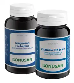 De Online Drogist Bonusan magnesan forte plus + vitamine d3 & k2 - combiset 2 stuks aanbieding