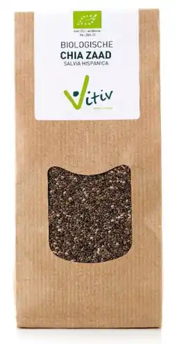 De Online Drogist Vitiv biologische chia zaad 500gr aanbieding