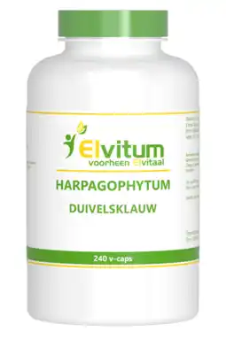 De Online Drogist Elvitum harpagophytum / duivelsklauw vegicaps 240cp aanbieding