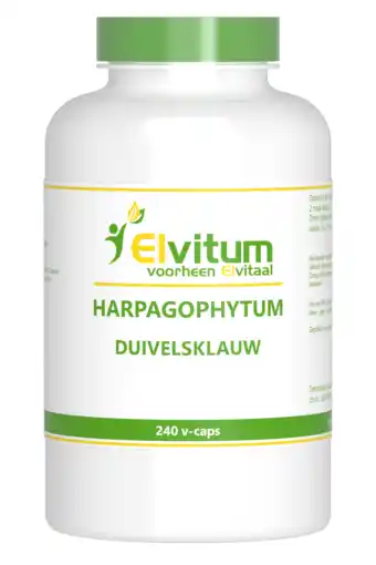 De Online Drogist Elvitum harpagophytum / duivelsklauw vegicaps 240cp aanbieding